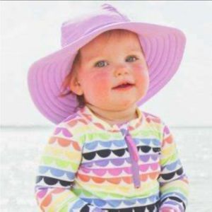 Ruffle Butts Lilac Swim Hat NWT 12M-2T